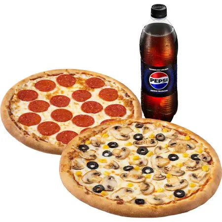 2 Orta Boy Pizza Menü