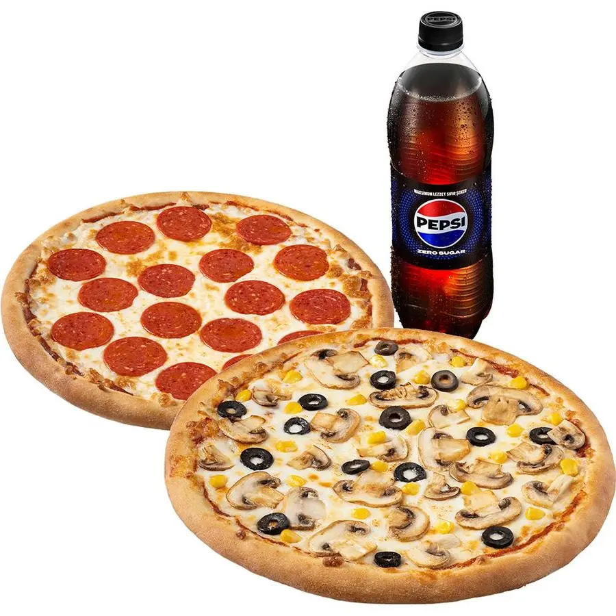 2 Orta Boy Pizza Menü