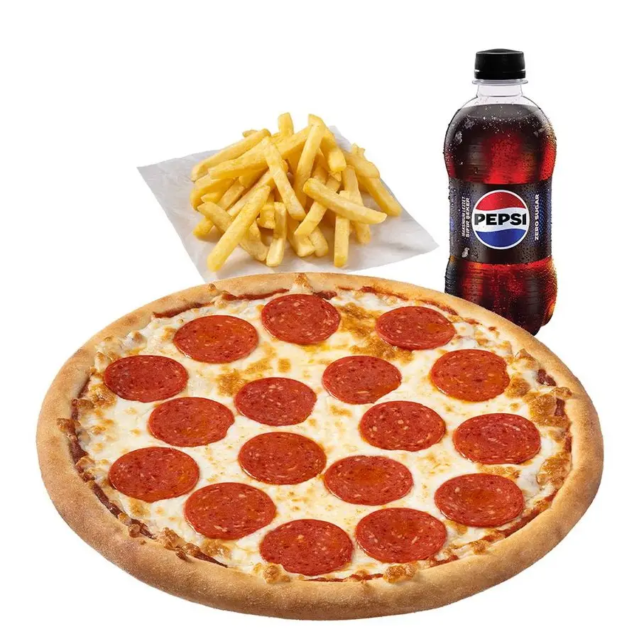 Orta Boy Pizza Menü + Patates